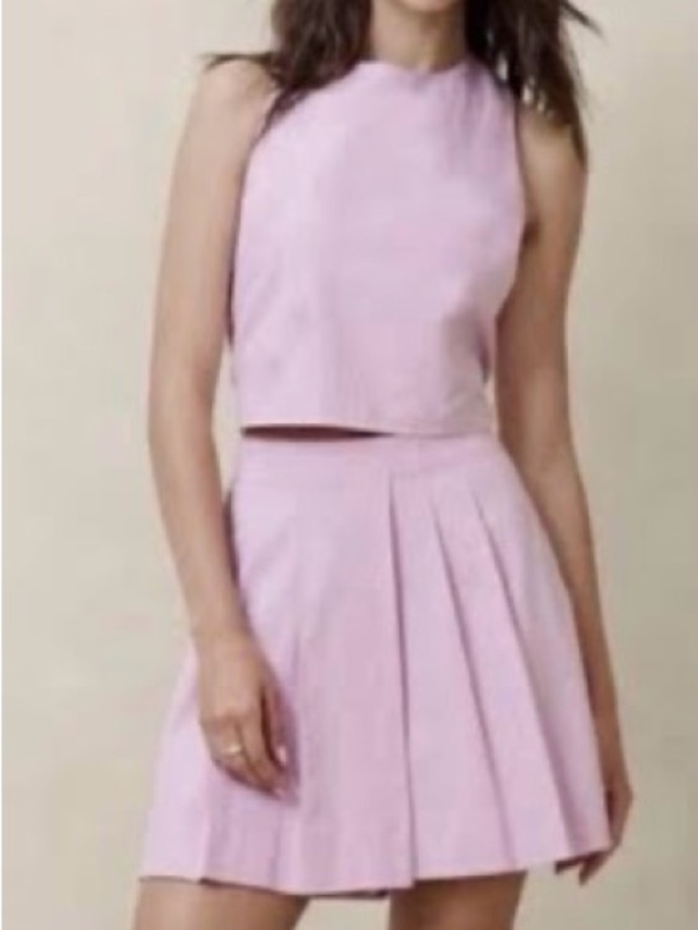 Banana Republic - Linen Blend Light Pink Skort Set